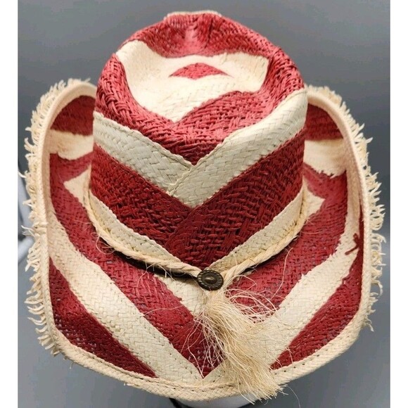 Corona Western Straw Hat Charlie Hats Made in Mexico Size Medium Cowboy - Picture 3 of 16